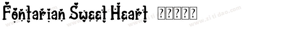 Fontarian Sweet Heart字体转换
